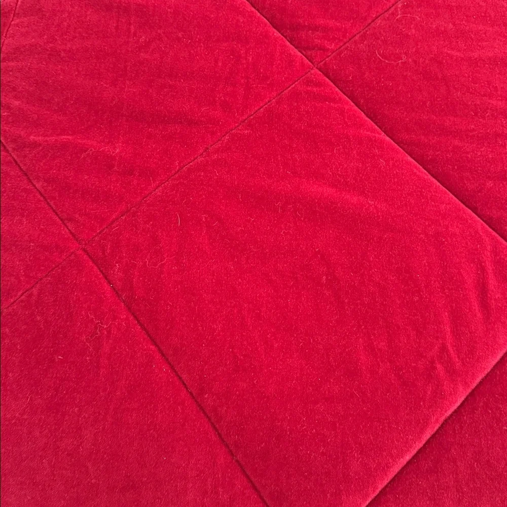Pottery Barn Red Velvet Comforter